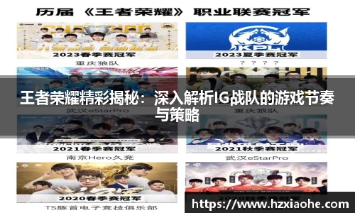 王者荣耀精彩揭秘：深入解析IG战队的游戏节奏与策略